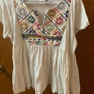 Akemi + Kin Embroidered Tunic